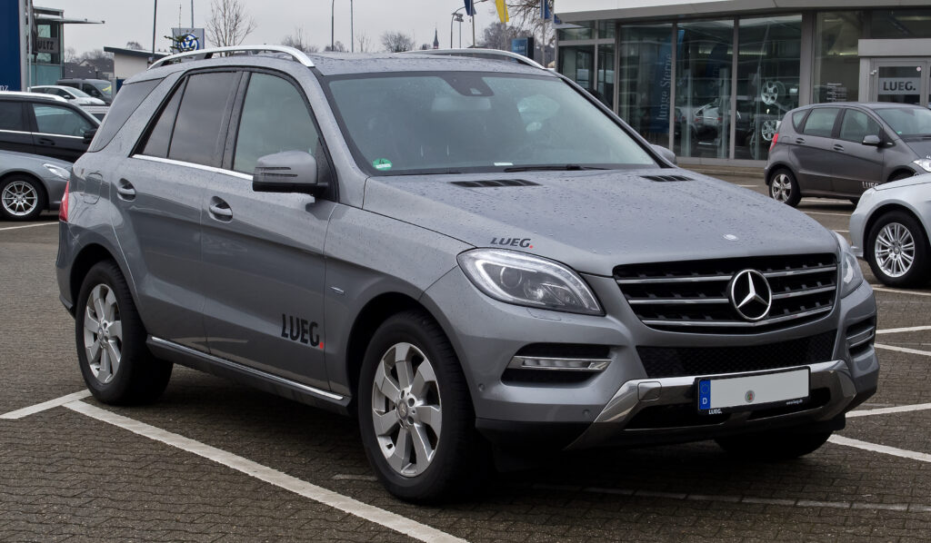 Grey Mercedes Benz GLE